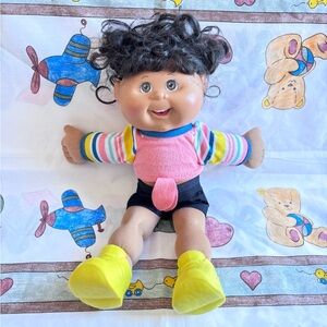 Cabbage Patch Kids Doll 2015 Curly Hair CPK Yellow Shoes